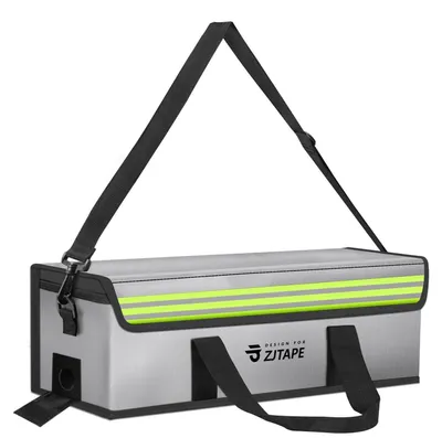 Image de Poche pour batterie de vélo électrique, ignifuge, étanche et antidéflagrant, couleur argent