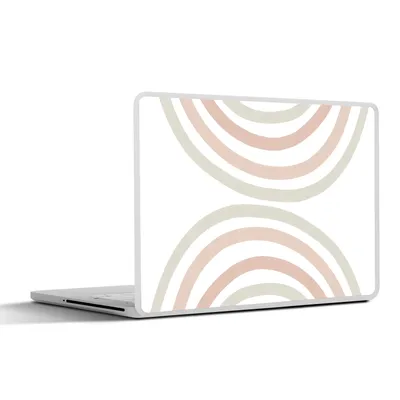 Produktbild von MuchoWow® Laptop Aufkleber Sticker Cover Regenbogen - Design - Pastell 30x21 cm - Sticker für Laptop - Selbstklebend