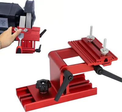 Produktbild von Verstellbare Ersatzwerkzeughalter für 6-Zoll oder 8-Zoll Bandschleifmaschinen und Schleifmaschinen, einfaches Werkzeugschleifen, geeignet für Klingen bis 2,5"