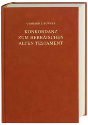 Produktbild von Konkordanz zum Hebräischen Alten Testament