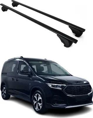 Produktbild von Dachträger Grundtäger für Ford Transit Connect 2013-2021 75kg Metall Schwarz 2x