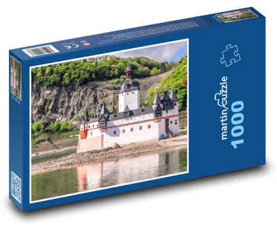 Produktbild von Puzzle 1000 Burg Pfalzgrafenstein am Rhein - martinpuzzle