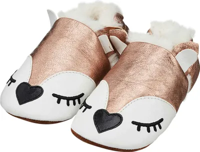 Produktbild von WalkX Baby Gefütterte Krabbelschuhe Hausschuhe Braun 19 - 20