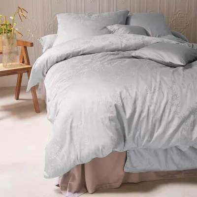 Produktbild von Irisette Premium Jacquard Bettwäsche Rio 8643 135x200 cm + 80x80 cm grau