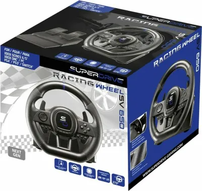 Image de SuBsonic SA5645-NG - Volant + pédales - PC - PlayStation 4 - Xbox One - Xbox One S - Xbox One X - Xbox Series S - Xbox Series X - D-Pad - Bouton Options - Bouton Partager - 270° - filaire - USB