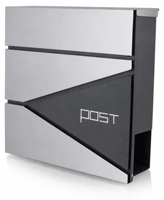 Produktbild von BITUXX Design Briefkasten Edelstahl mit Post Corner Graphit, MS-16438