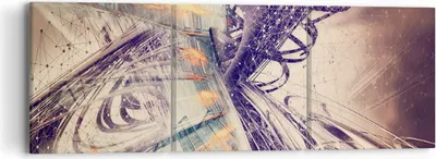 Produktbild von Bild auf Leinwand - Leinwandbild - Abstraktion modern - 90x30cm - Wand Bild - Wanddeko - Wandbilder - Leinwanddruck - Bilder - Kunstdruck - Wanddekoration - Leinwand bilder - Wandkunst - CA90x30-4057