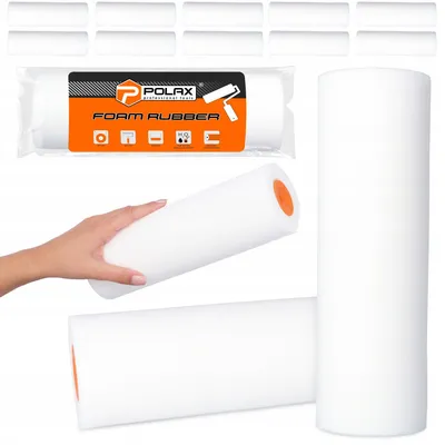 Produktbild von Polax Universal Schaumstoff-Farbrolle 25 cm, 10 Stück