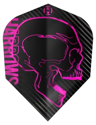 Produktbild von Harrows - Dart Flights, Totenkopf 3er-Pack PP4720 (Einheitsgröße) (Pink)