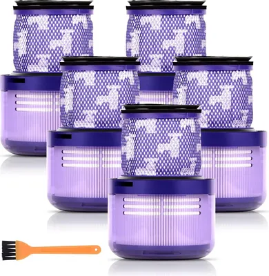 Produktbild von (5 Stück) Ersatzfilter für Dyson Cordless Vacuum V11 V15 SV14 SV22 V11 Animal V11 Torque Drive Vakuum, Ersetzen Sie Teile-Nr. 970013-02, 3 Filter Kit, waschbar und wiederverwendbar