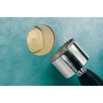 Produktbild von wolfcraft GmbH 5926000, Einzelbild, Akkuschrauber, Feinsteinzeug, Glasierte Fliese, Granit, Kachel, Edelstahl, Zylinderförmige Welle, 4,5 cm