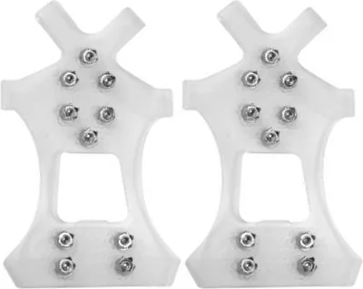 Produktbild von 1 Paar Schuhsteigeisen mit 10 Edelstahlzähnen, rutschfeste Schuhüberzüge, Spikes, Schneetraktion, Eisklampe, Outdoor-Spaziergänge, Klettern, Wandern, Winterstiefelgreifer