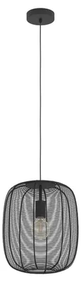 Immagine prodotto di Lampadario A Sospensione Vintage Rinroe Acciaio Nero 1 Luce E27