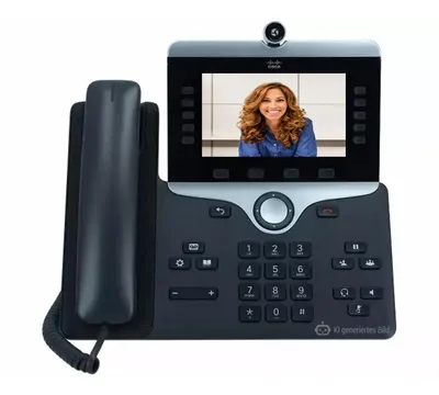 Produktbild von Cisco IP Phone 8845-K9 Telefon mit Display für Videotelefonie - schwarz - Neu &