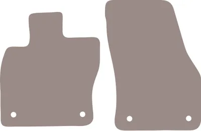 Image de Tapis de sol en velours pour le crossover Seat Ateca (2016-) - tapis de sol avant LUX beige (2 pièces)