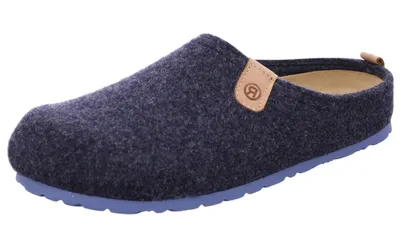 Produktbild von Rohde Herren Pantoffel Hausschuh Softfilz Napoli-H 6900, Größe:46 EU, Farbe:Blau