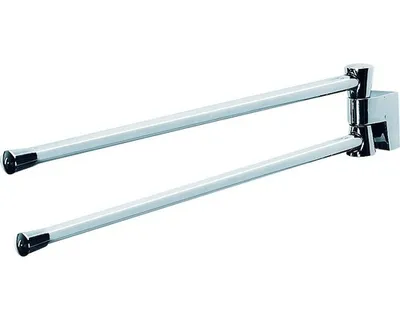 Produktbild von Spirella Handtuchstange Schwenkbar Handtuchhalter Badezimmer mit 2 Armen Edelstahl 45,5cm zum Schrauben