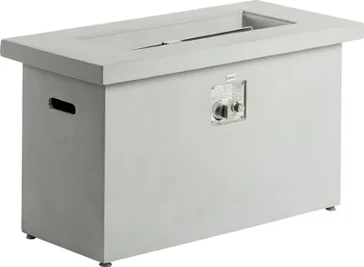 Obrázok produktu pre BELIANI Vonkajšie záhradné ohnisko svetlosivé 108 x 51 x 62 cm obdĺžnikové sklovláknobetón terasa balkón
