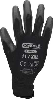 Produktbild von KS Tools Arbeitshandschuhe 12 Paar Größe XXL Schwarz 310.0480