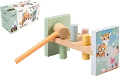 Produktbild von Jouéco Holz Hammerbank - pädagogisches Spielzeug für Kleinkinder
