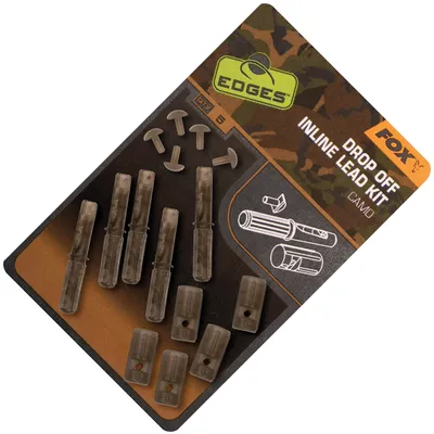 Produktbild von Fox Edges Camo Inline Lead Drop Off Kit - 5 Clips für Inlinebleie