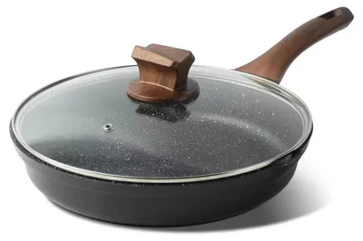 Produktbild von Antihaft-Bratpfanne mit Deckel, 28 cm, Granitbeschichtung