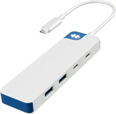 Zdjęcie produktu dla Hyper HyperDrive Flex 4-portowy koncentrator USB-C Combo, niebieski | Hyper
