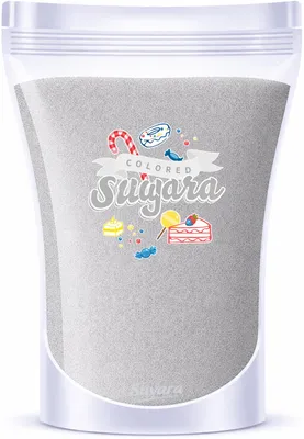 Produktbild von Dekorzucker Zucker Silber Grau 100 g für Torten, Zuckerwatte und Popcorn