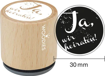 Produktbild von Stempel Woodies Ja, wir heiraten