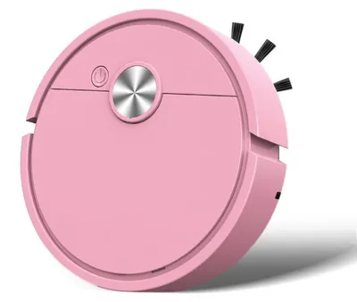 Produktbild von Saug-Wisch-Roboter für Zuhause, 5-in-1 Mini-Reinigungsroboter mit USB-Ladefunktion, Modell 2026 – Pink