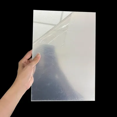 Produktbild von Silberne Acryl-Spiegelplatte 3 mm, Kunststoffspiegel, A4 - 297 x 210 mm
