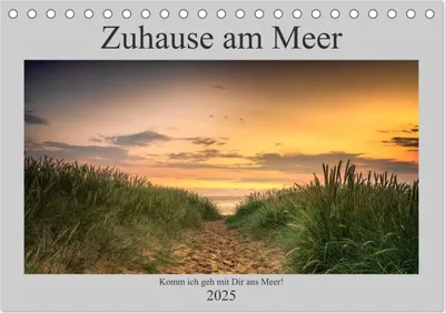 Produktbild von Zuhause am Meer (Tischkalender 2025 DIN A5 quer), CALVENDO Monatskalender