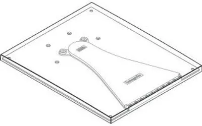 Produktbild von Hansgrohe Auslaufplatte Axor Massaud 3-Loch Waschtischarmatur Wand Chrom