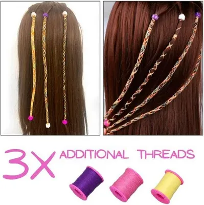 Produktbild von Balenie 3 prídavných nití na pletenie pre pletací stroj WHIZZBRAID - BRAIDTHREAD