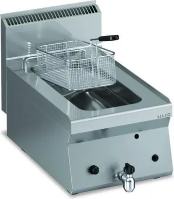 Produktbild von KBS Gasfritteuse Tischgerät 1 x 8 Liter 400 x650 x 295 mm 7 kW Edelstahl