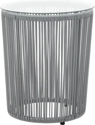 Produktbild von vidaXL 3dílná bistro souprava s polštáři PE Rattan Grey