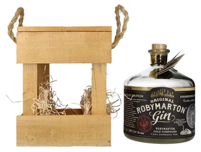 Produktbild von Roby Marton Gin Original Italian Premium Dry 47% Vol. 2l in Holzkiste