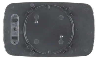 Produktbild von ABAKUS Spiegelglas Außenspiegel Links für BMW 3 Limousine (E46) Asphärisch Blau Getönt 0405G03
