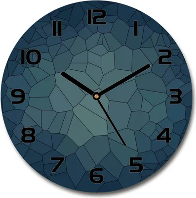 Produktbild von Wanduhr aus Glas 30fi Glasbild Glasuhr Gehärtetes Glas - schwarze-zeiger - Abstraction background