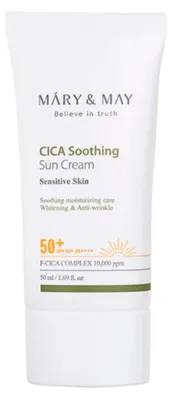 Produktbild von Mary&May CICA Beruhigende Sonnencreme SPF50+ PA++++ 50ml - Beruhigende Sonnencreme