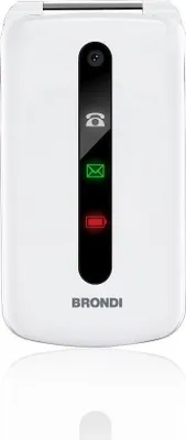 Produktbild von Brondi President, Klappgehäuse, Dual-SIM, 7,62 cm (3"), 1,3 MP, 800 mAh, Weiß