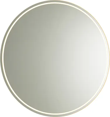 Produktbild von QAZQA - Modern Moderner Bad I Badezimmerspiegel 80 cm inkl. LED und Touchdimmer - Sebas Touch-funktion Dimmer I Dimmbar - Glas Rund - I (nicht austauschbare) LED