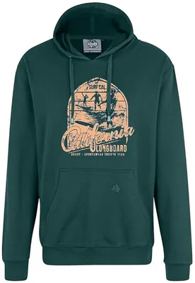 Produktbild von Bigsize Kapuze-Sweatshirt AHORN SPORTSWEAR California Longboard Bottle Green 3XL