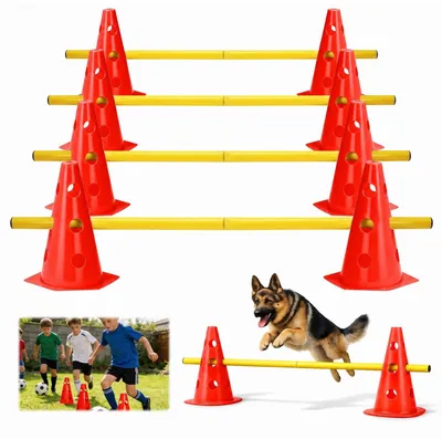 Produktbild von Hürdenset für Hunde- und Fußballtraining