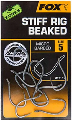 Produktbild von Fox Edges Armapoint Stiff Rig Beaked Hooks - 10 Karpfenhaken, Größe:6