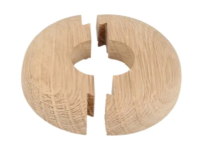 Produktbild von STEDO Echtholz-Einzelrosette - Eiche Roh - Loch: 22 mm x Aussen: 50 mm