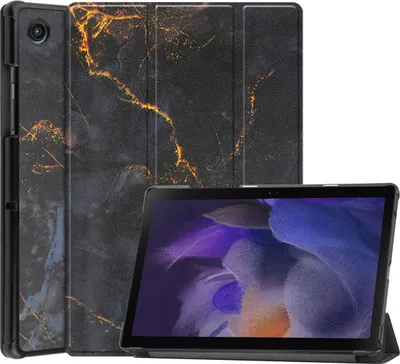 Productafbeelding van imoshion Design Trifold Bookcase voor de Samsung Galaxy Tab A8 - Black Marble