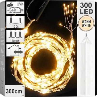 Produktbild von Lichtschleifenkaskade 10 Adern 300 LEDs Innen/Außen
