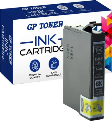 Produktbild von PATRONEN für Epson T1811 XP33 XP315 XP322 XP325 XP402 XP405 XP412 XP415 XP425 XL - Schwarz
