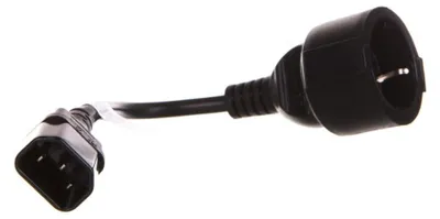 Produktbild von Lanberg CA-C14E-10CC-0018-BK, 0,18 m, C14-Koppler